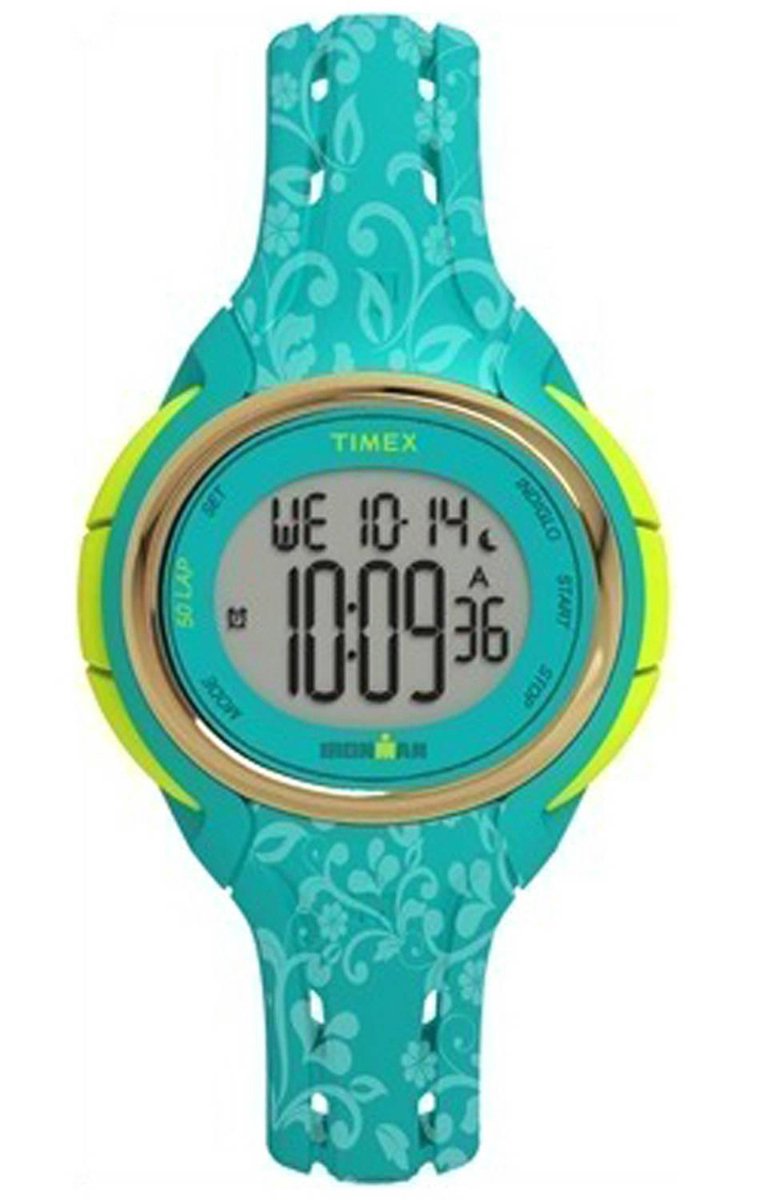 Timex Ironman Sleek TW5M03100 Horloge - Siliconen - Blauw - Ø 38 mm