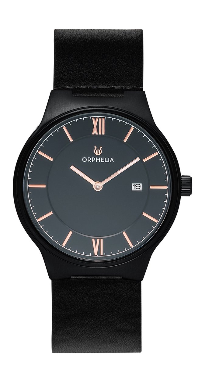 Orphelia Serendipity OR61805 Horloge - Leer - Zwart - Ø 40 mm