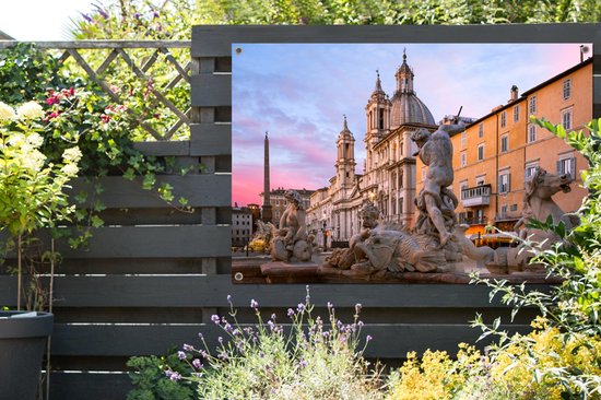 Fontaine de Neptune à Rome 120x80 cm