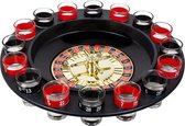 Roulette Drankspel - Shotroulette - Shots - 30 cm - Feest spelletjes - Drankspel - Drinkspel - Zwart | Rood