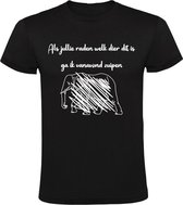 Drankspel Heren t-shirt |olifant | zuipen | quiz | raadsel | alcohol | Zwart