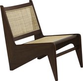 Rotan Kangaroo Chair - Pierre - Donkerbruin - 80  x 57  x 74