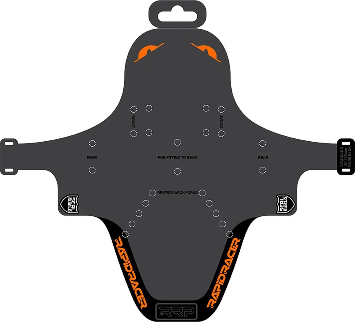 Rapidracerproducts Spatbord Enduroguard Mtb 80-120 Mm Oranje