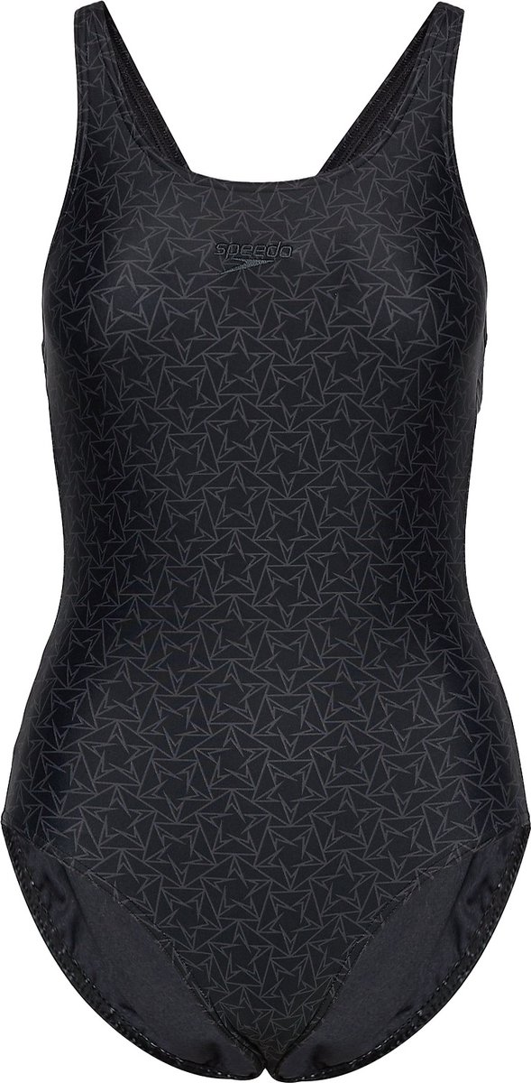 Speedo End Boomstar Allover Muscleback Sportbadpak Dames - Black/Grey — afbeelding 10