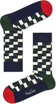 Happy Socks Filled Optic Sokken - Groen/Blauw/Rood - Maat 41-46