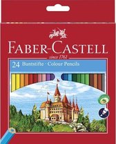 Kleurpotloden Faber Castell eco in  kartonnen etui a 24st.  FC-120124