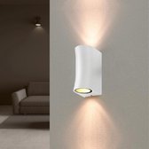 IP44 witte LED wandlamp voor 2 G U10