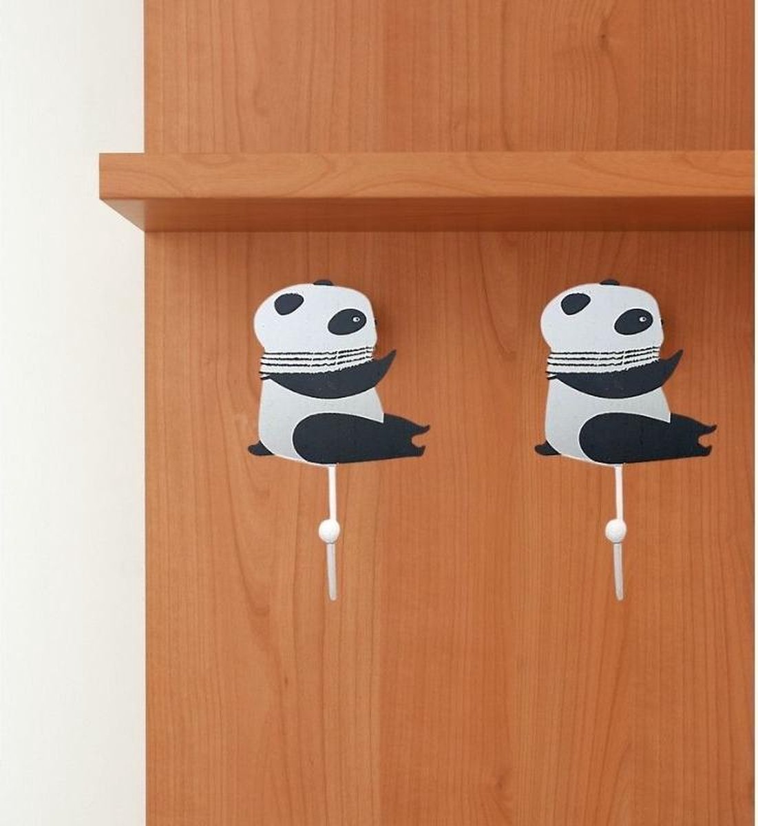 Houten wandkapstok, Panda haak, 9.5x4.5x15.5cm - Overig - Panda de Profil - SILUMEN