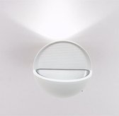 Wandlamp LED 7W IP44 Ovaal WIT - Wit licht