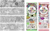 Toi-toys Inkleur Poster Zomer/lente Met Stiften 100 X 28,8 Cm