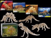 Houten puzzel dinosaurus (1 stuk) assorti