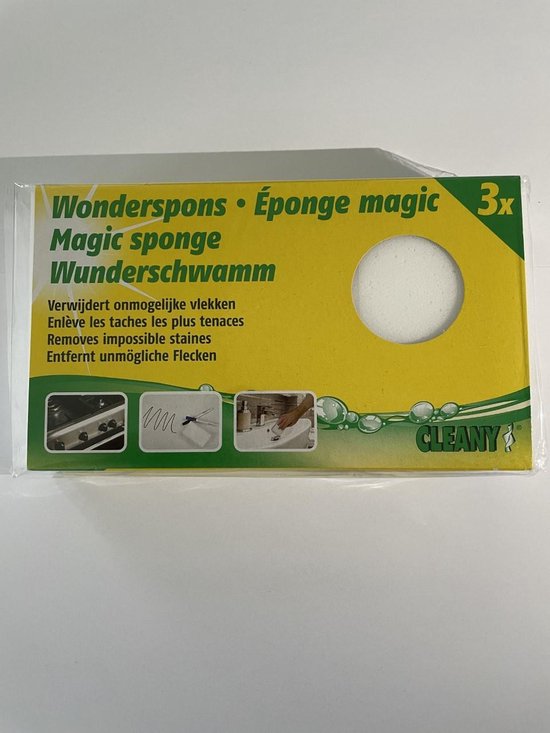 Cleany Wonderspons - Wondersponzen - Schoonmaakspons - 3 stuks