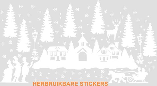 Autocollants De Noël Pour Fenêtres 171 Pièces Stickers De Noël, Décoration De Fenêtre, Statiques, Autocollants D'hiver Pour Fenêtres