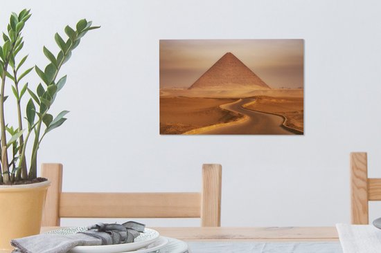 Pyramide rouge de Snofroe à Dashur en Egypte 30x20 cm - petit - Tirage photo sur toile (Décoration murale salon / chambre)