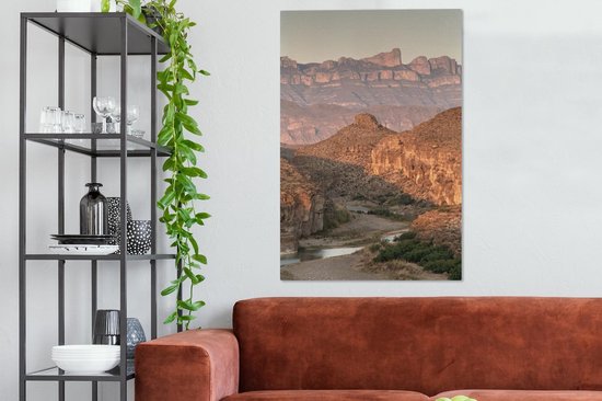 Parc national de Big Bend au Texas 90x140 cm - Tirage photo sur toile (Décoration murale salon / chambre)