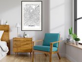 Poster - City map: Brussels-30x45