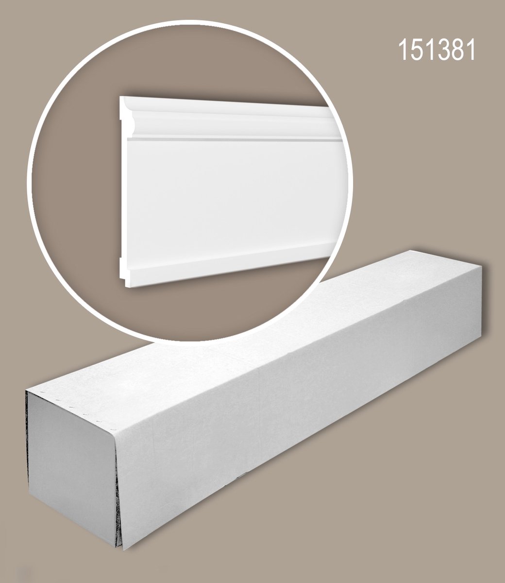 Profhome 151381 1 doos 10 stukken Wandlijst 20 m