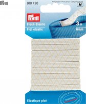 Prym 910420 - naai elastiek plat - 3 m x 5 mm - wit
