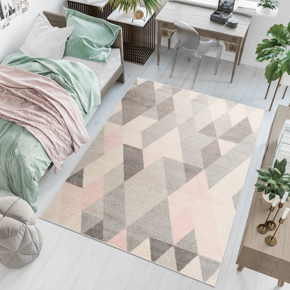 Tapiso Lazur Vloerkleed Grijs Modern Abstract Tapijt Maat- 80x150