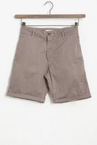 Sissy-Boy - Bruine chino short met all over strepen