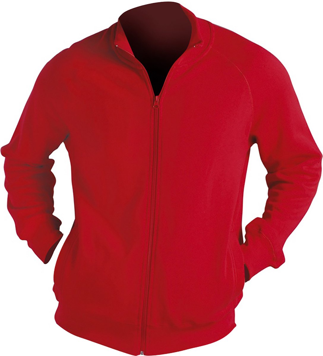 SOLS Heren Sundae Full Zip Sweat Jacket (Rood)