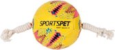 Sportspet Hondenspeelgoed Voetbal 14,5 Cm Rubber/katoen Geel