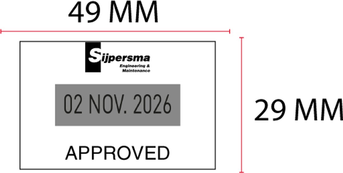 Stempelplaatje Trodat Printy 4729