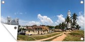Tuinposter Panorama van het Aziatische Fort Galle in Sri Lanka - 80x40 cm - Wanddecoratie Buiten - Tuinposter - Tuindoek - Schuttingposter - Tuinschilderij