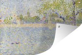 Tuinposter - Tuindoek - Tuinposters buiten - De Seine vanaf La Grande Jatte - Schilderij van Georges Seurat - 120x80 cm - Tuin