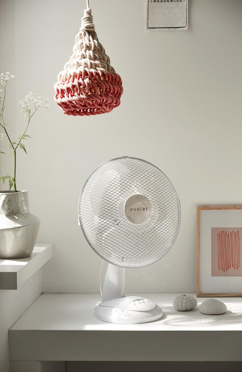 Evolar Tafelventilator 40 cm / 16 Inch - Ventilator 40W - 3 Standen - Rotatiefunctie - Tafel Ventilator - EVO-16T thumbnail 7