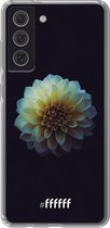 6F hoesje - geschikt voor Samsung Galaxy S21 FE -  Transparant TPU Case - Just a Perfect Flower #ffffff