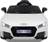 Audi TT RS Kinderauto Wit - Krachtige Accu - Op Afstand Bestuurbaar - Veilig Voor Kinderen