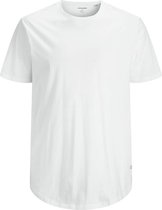 Jack & Jones Big size heren T-shirt 1-pack - ronde hals - XXL - Wit