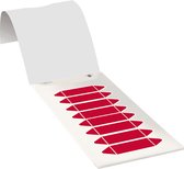 Leidingmarkeringsetiketten om te beschrijven