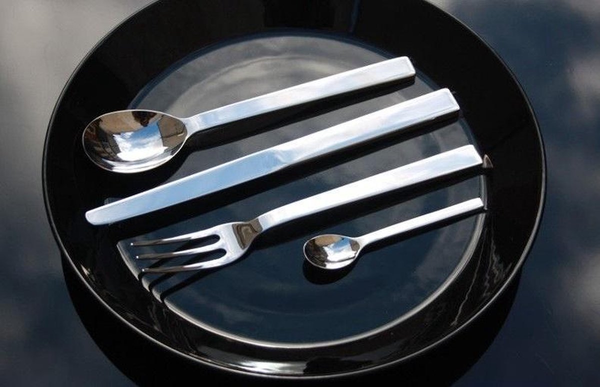 Alessi - Stainless steel salad servers - Boutique Crème