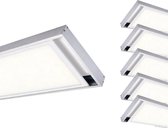 ALU Opbouwkit voor 120x30 Slim LED Paneel (pak van 6) - Overig - Zilver - Pack de 6 - Alu - SILUMEN