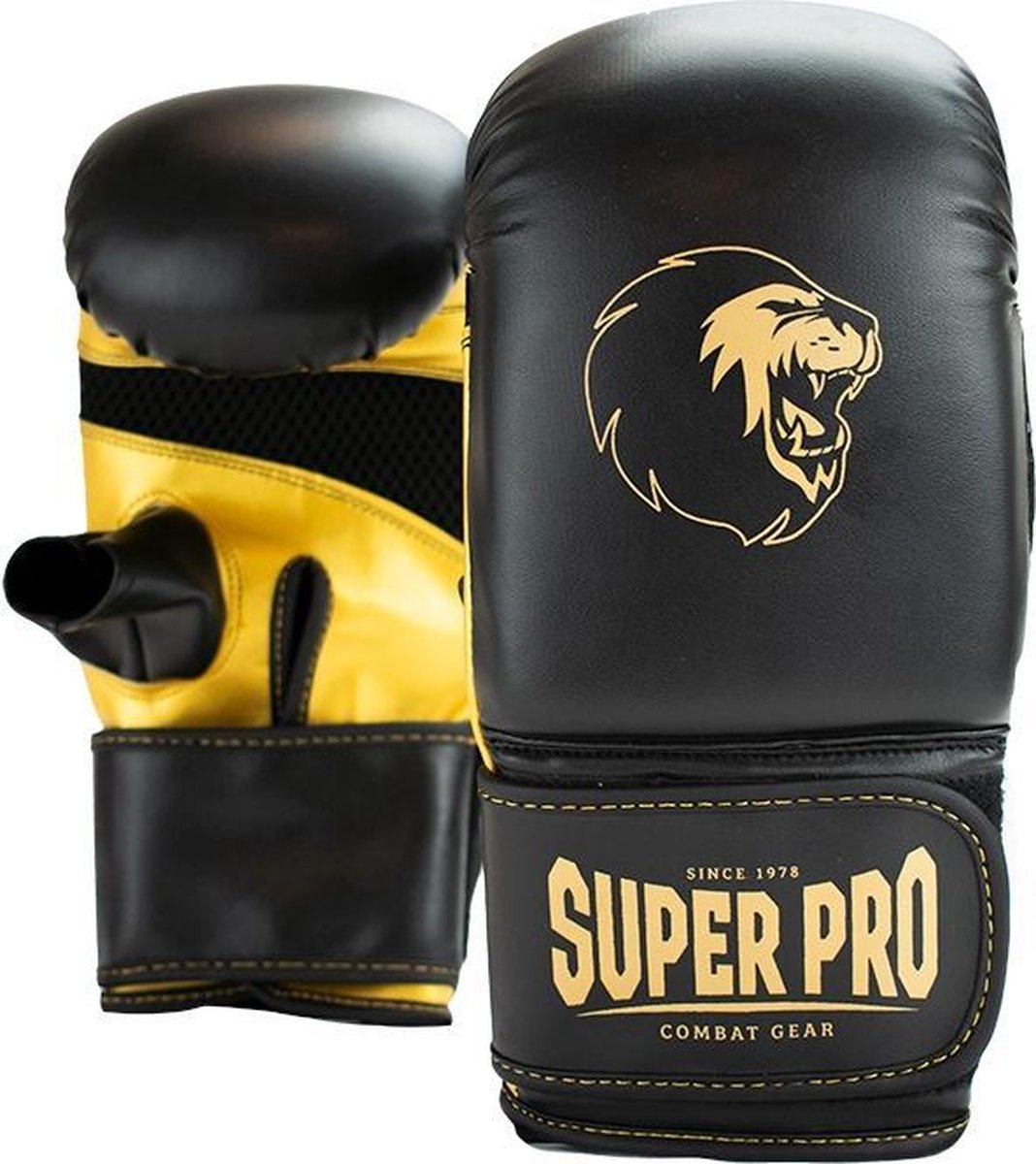 Super Pro Combat Gear Victor Bokszakhandschoenen Zwart/Goud Extra Small