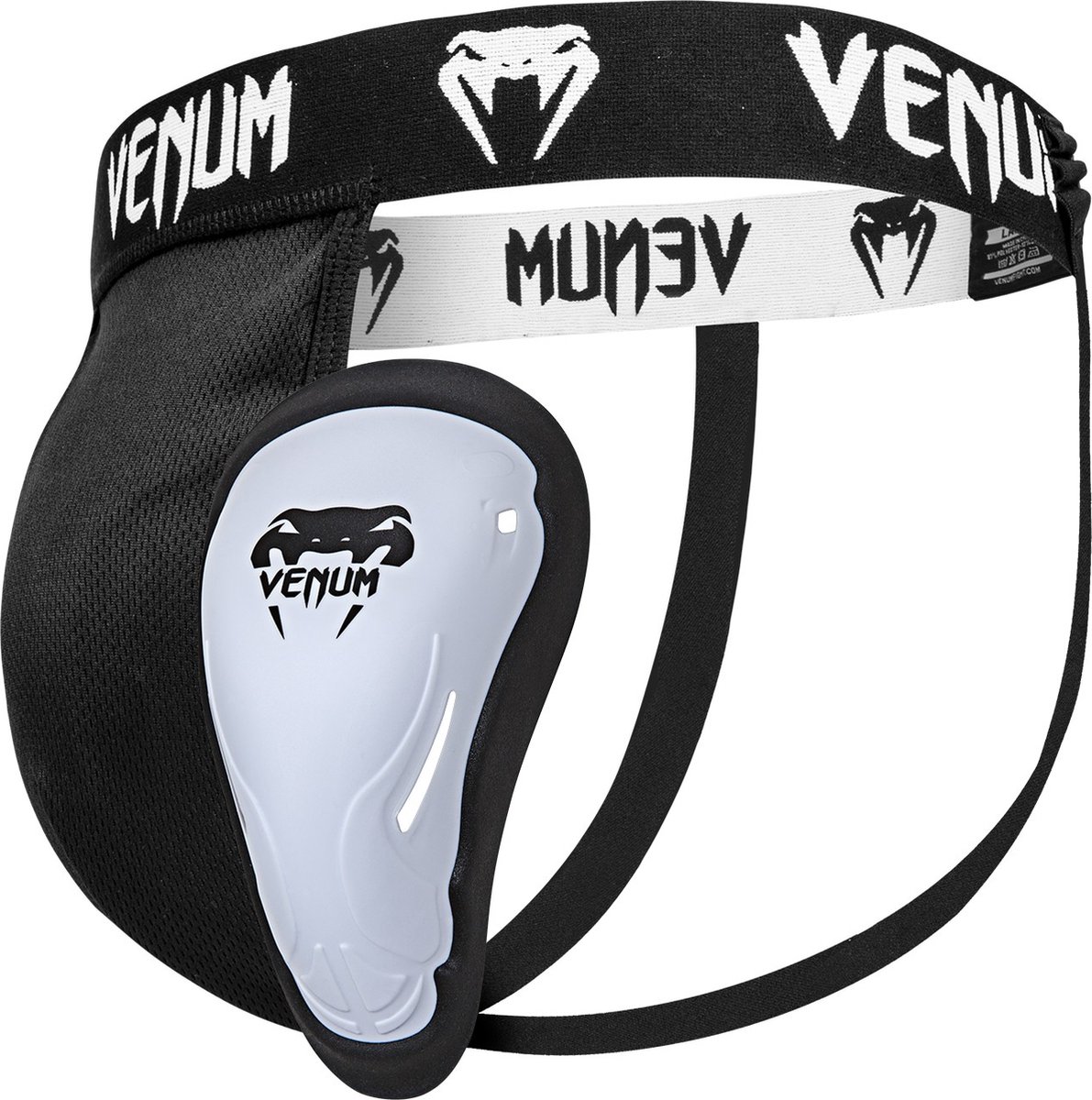 Venum Challenger Tok – Kruisbeschermer voor Vechtsporten – Zwart/Wit – Maat L