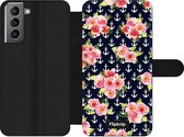 Wallet case - geschikt voor Samsung Galaxy S21 - Floral N°6