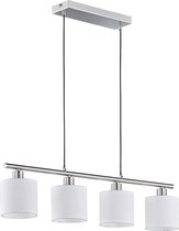 LED Hanglamp - Trinon Torry - E14 Fitting - Rechthoek - Mat Nikkel - Aluminium