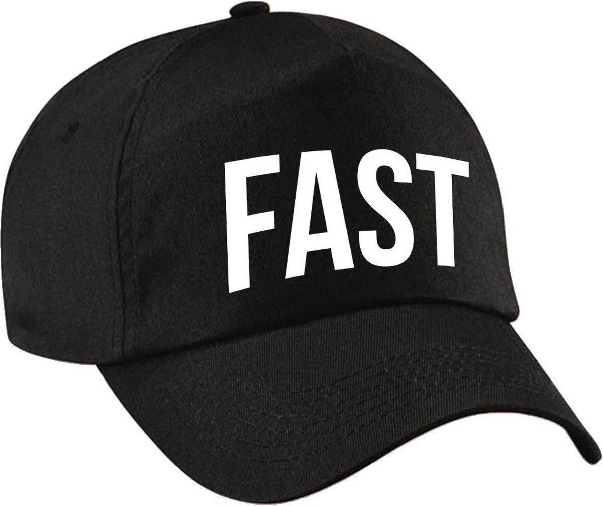 Fast pet zwart voor meisjes en jongens - Stoere pet kinderen voor stoere skaters, steppers of fietsers