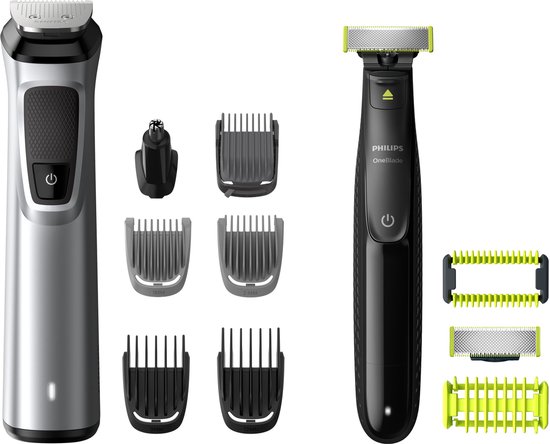 Foto: Philips mg9710 90 multigroom series 9000 12in1 trimmer zilver zwart limoen