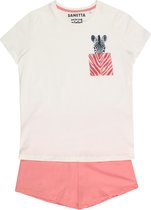Sanetta pyjama korte broek Pink Zebra 164