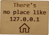 MemoryGift: Houten Kaart A6: There is no place like 127.0.0.1