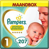 Pampers Premium Protection - Maat 1 - Maandbox - 207 luiers