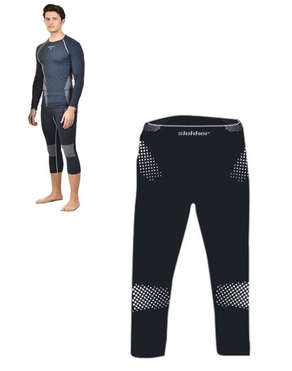 Meryl Skinlife Thermobroek Driekwart Heren - Zwart