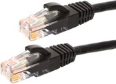 UTP CAT5e patchkabel / internetkabel 30 meter zwart - 100% koper - netwerkkabel