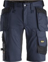 Snickers Korte Broek AllroundWork Stretch Holsterzakken 6141 - Mannen - Navy/Zwart - 60