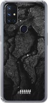 6F hoesje - geschikt voor OnePlus Nord N10 5G -  Transparant TPU Case - Dark Rock Formation #ffffff