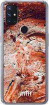 6F hoesje - geschikt voor OnePlus Nord N10 5G -  Transparant TPU Case - Orange Red Party #ffffff